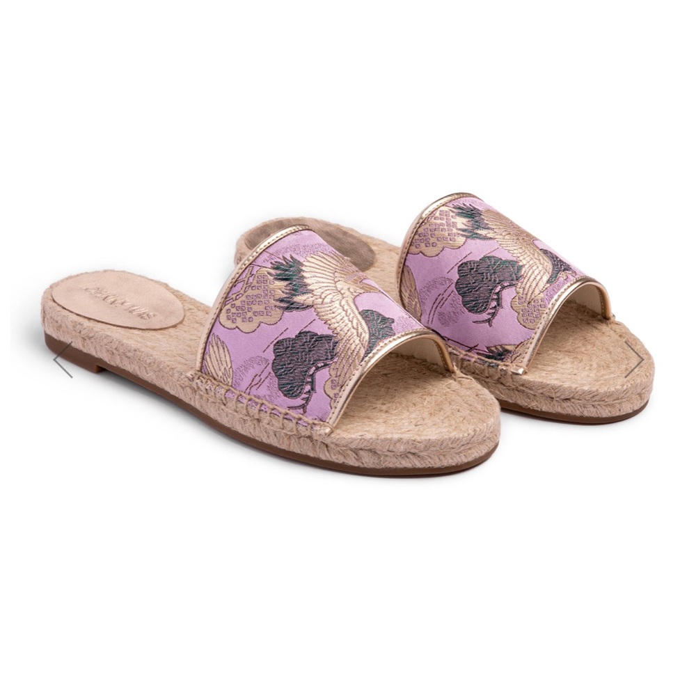 Johnny Was✨Crane Espadrille Slip On Sandals- Lilac NWT size 6